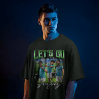 T-shirt Allons jouer au golf - Photo personnalisée sur mes