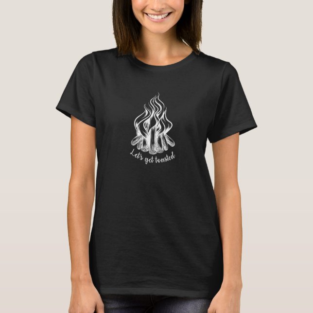 T-shirt Allons Nous Faire Griller Au Feu De Camp (Devant)