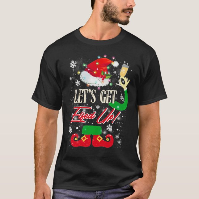 T-shirt Allons nous lasser Drôle Boire Noël Pullov (Devant)