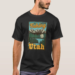 T-shirt Allons Pêcher Dans L'Utah Pêche Utah