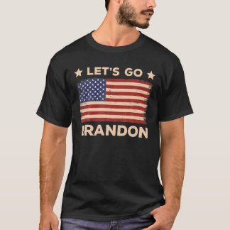 T-shirt Allons voir Brandon conservateur anti-libéral drap