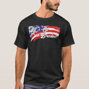 T-shirt Allons voir Brandon Freedom Flag