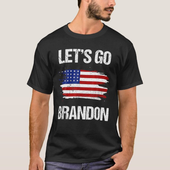 T-shirt Allons voir Brandon Funny Chant (Devant)