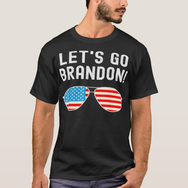 T-shirt Allons voir Brandon Funny Meme (Devant)