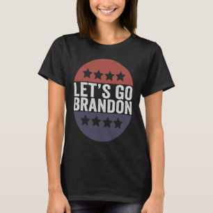 T-shirt Allons voir Brandon Funny Patriotic American Flag