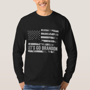 T-shirt Allons voir Brandon Funny Patriotic American Flag