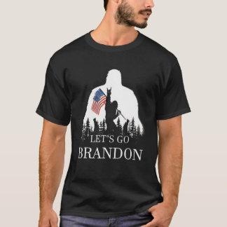 T-shirt Allons voir Brandon US Drapeau Bigfoot