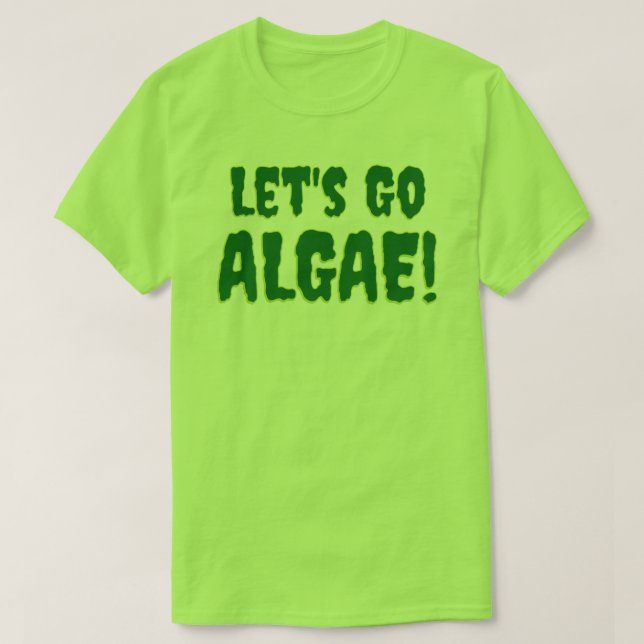 T-shirt Allons-y algue ! Vert (Design devant)