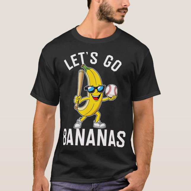 T-shirt Allons-Y Bananes Bananes Drôle Banane (Devant)