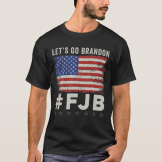 T-shirt Allons-y Brandon Conservateur Anti Libéral Drapeau