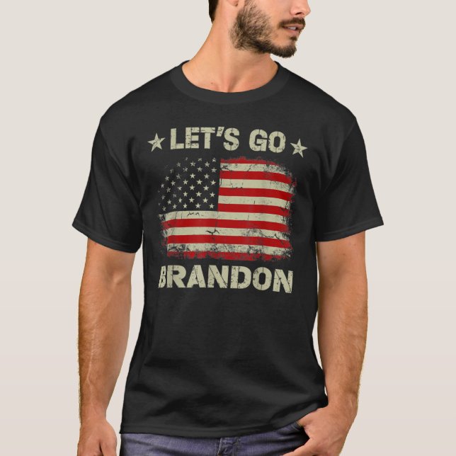 T-shirt Allons-y Branson Brandon American Flag Impeach (Devant)