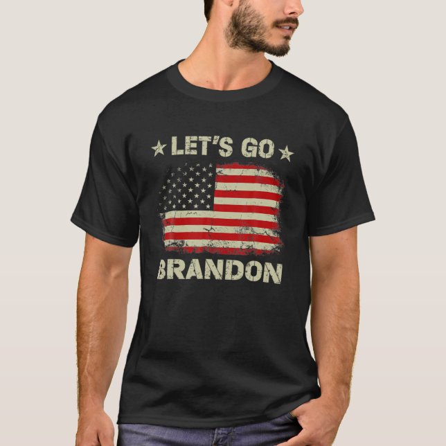 T-shirt Allons-y Branson Brandon American Flag Impeach Bid (Devant)