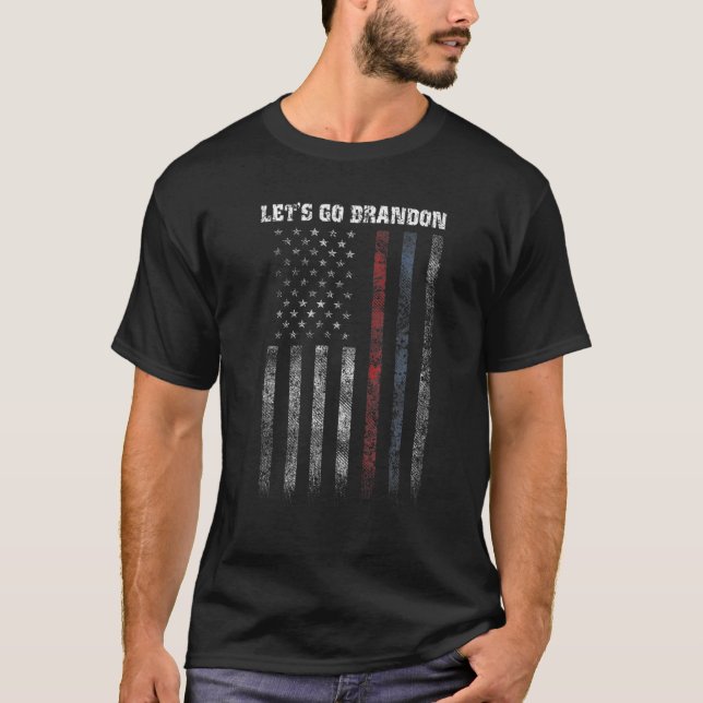 T-shirt Allons-y Branson Brandon Drapeau américain Conserv (Devant)