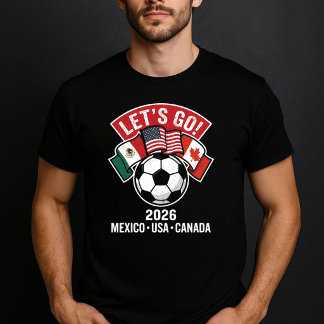 T-shirt Allons-y - Coupe de football USA Canada Mexique