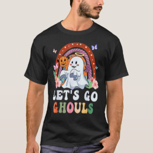 T-shirt Allons-y Fantômes Fleurs Arc-en-ciel Groovy Hallow