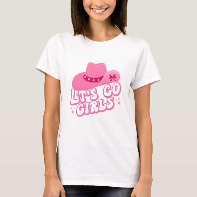 T-shirt Allons-y Filles, Voyage Filles, Retro Graphic (Devant)