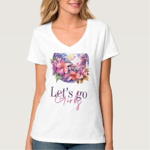 T-shirt Allons-y les Filles Dernière Disco Rose Enterremen