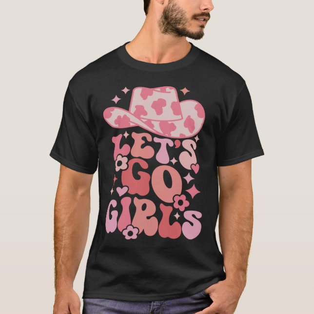 T-shirt Allons-y les filles enterrement de vie de jeune fi (Devant)