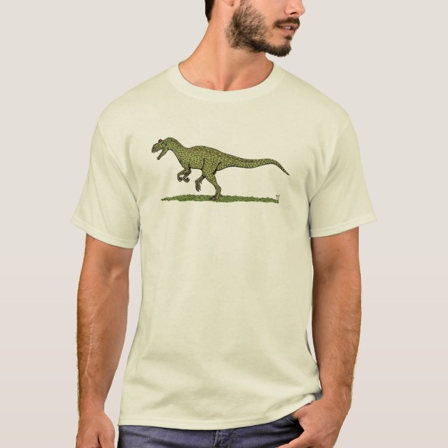 T-shirt Allosaurus, un dinosaure jurassique (Devant)