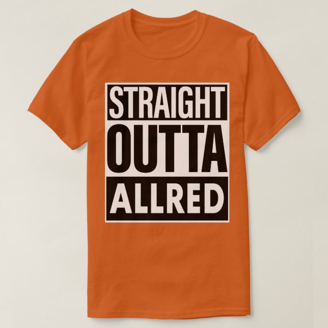 T-shirt Allred Name Straight Outta Allred (Design devant)