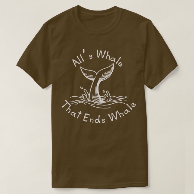 T-shirt Alls Whale Qui Met Fin À Whale white (Design devant)