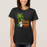 T-shirt Allumage Palm Tree Beach Vacation Penguin Christma<br><div class="desc">Allumage Palm Tree Beach vacances Penguin Noël En Juillet</div>