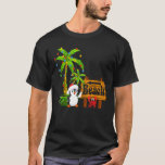 T-shirt Allumage Palm Tree Beach Vacation Penguin Christma<br><div class="desc">Allumage Palm Tree Beach vacances Penguin Noël En Juillet</div>