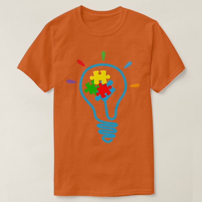 T-shirt Allumer la Sensibilisation sur l'autisme 1 (Design devant)