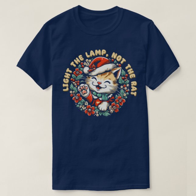 T-shirt Allumez la lampe et non le rat 1 (Design devant)
