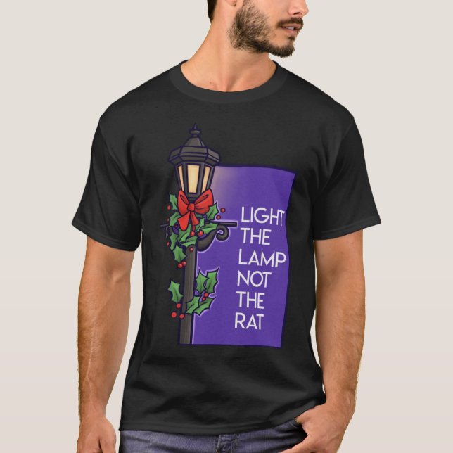 T-shirt Allumez La Lampe Pas Le Noël Du Rat (Devant)