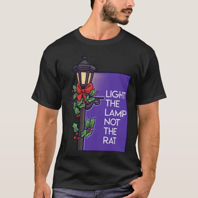 T-shirt Allumez La Lampe Pas Le Noël Du Rat (Devant)