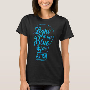 T-shirt Allumez-le bleu Sensibilisation sur l'autisme Cade