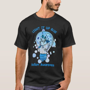T-shirt Allumez-Le En Bleu Autisme Je Porte Du Bleu Pour L