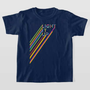 T-shirt Allumez-le en couleur Neon Laser Équipe de balise
