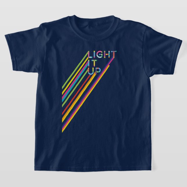 T-shirt Allumez-le en couleur Neon Laser Équipe de balise  (Poser)