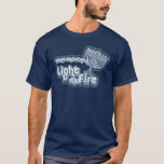 T-shirt Allumez mon feu<br><div class="desc">Venez sur le bébé, allumez mon feu ! Passez le menorah, il est l'heure pour un petit amusement de Chanukah !</div>