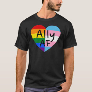 T-shirt Ally AF III - Drapeau LGBTQ Gay Trans Queer Pride