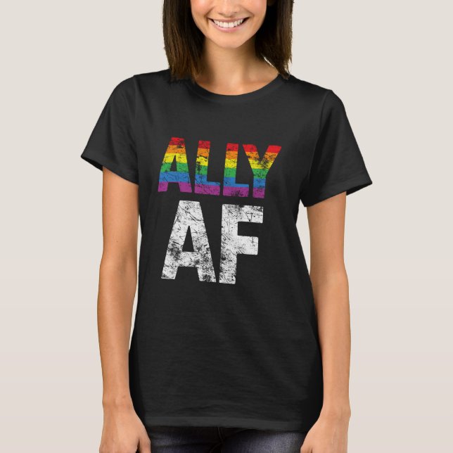 T-shirt Ally AF Stright Fier Ally (Devant)
