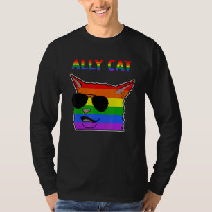 T-shirt Ally Cat Memes Smudge Le Chat Lgbtq