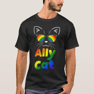 T-shirt Ally Cat Transgender Trans Pride Stuff Drapeau Tra