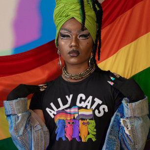 T-shirt Ally Cats Soutien à l'égalité LGBT