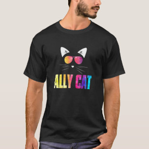 T-shirt Ally Chat Rainbow Lunettes de soleil Gay pride Kit