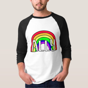 T-shirt Ally LGBTQIA+ Arc-en-ciel   Indicateur de fierté
