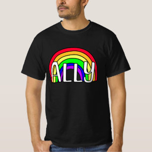 T-shirt Ally LGBTQIA+ Arc-en-ciel Indicateur de fierté
