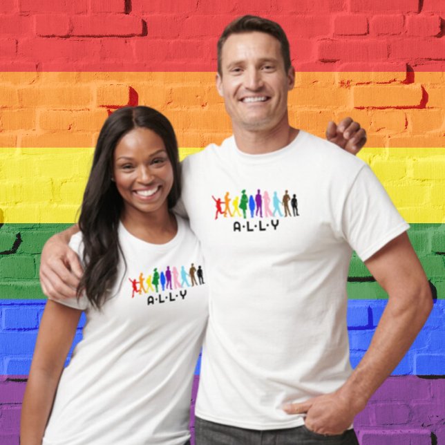 T-shirt ALLY Mixte Gender Pride LGBTQIA+BIPOC (Créateur téléchargé)