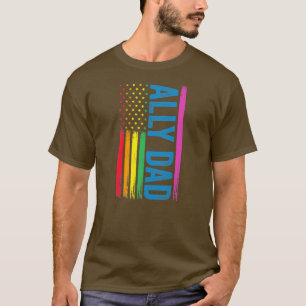 T-shirt Ally Papa Ally LGBTQ