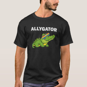 T-shirt Allygator Ally droit Alligator LGBTQ+ Gay Suppo