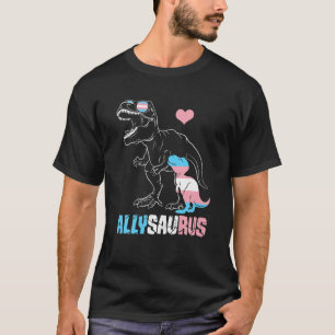 T-shirt Allysaurus trans Dinosaure Rex Saurus Transgenre L