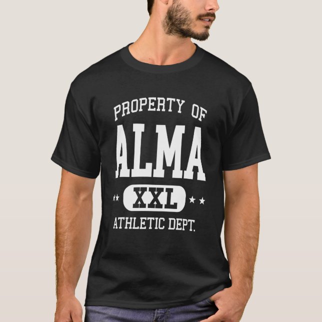 T-shirt Alma Retro Athletic Property Dept (Devant)