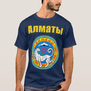 T-shirt Almaty Kazakhstan Armoiries Cadeau Kazakhstan